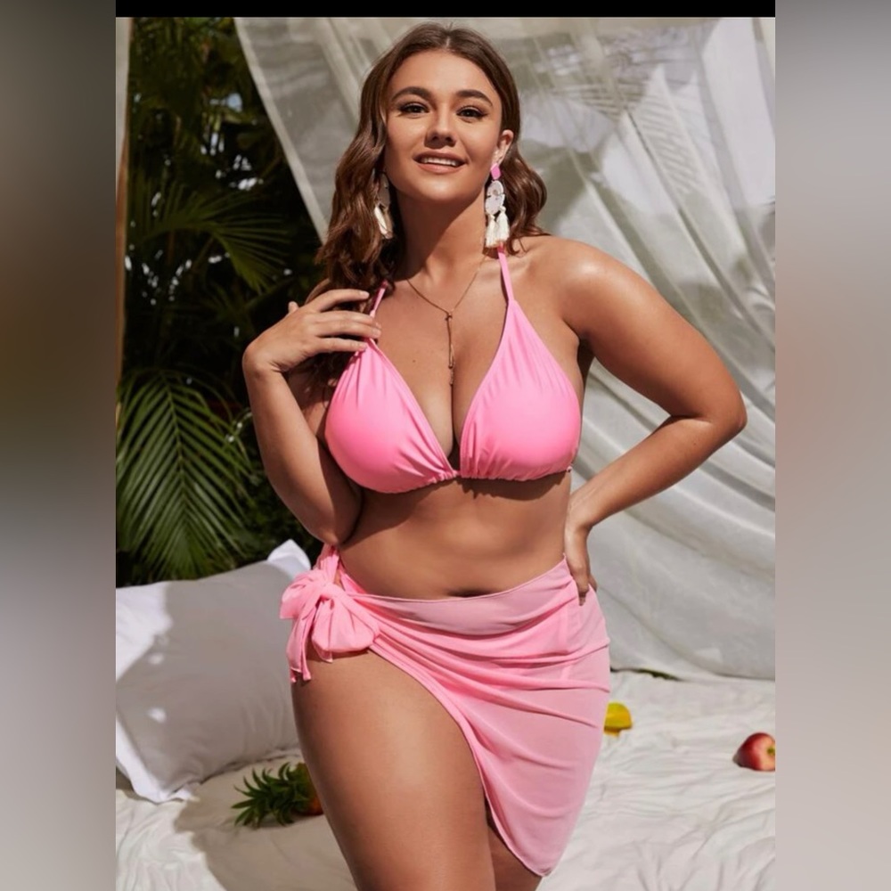 3 pack Bikini Swimsuit & Beach skirt